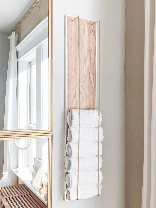 Clever Ways to Organize Your Towels with
Towel Racks