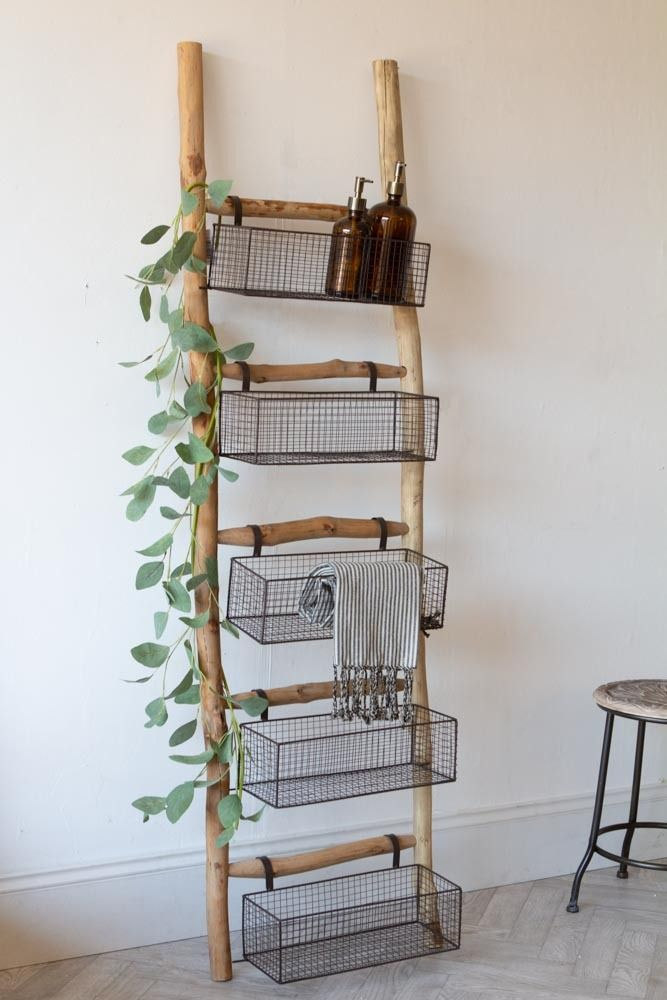 Some unique ladder shelves ideas