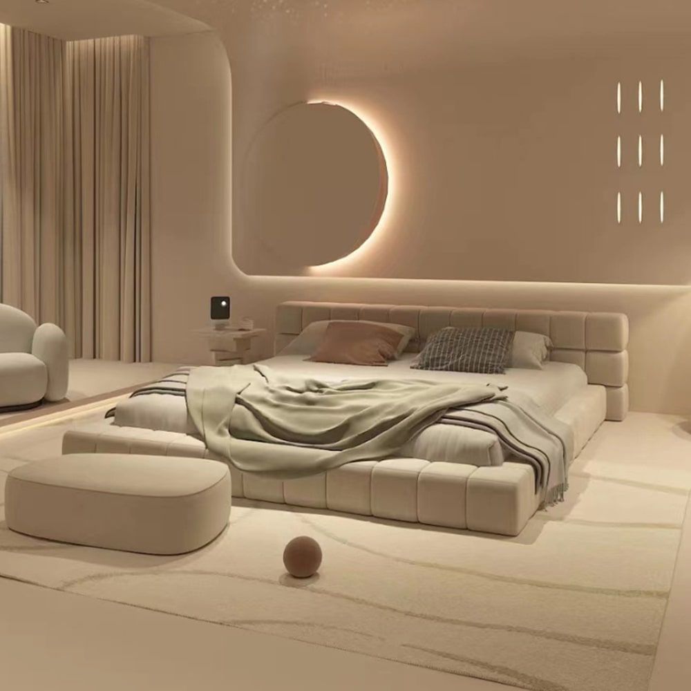 Get a luxurious room in your bedroom with
  low beds