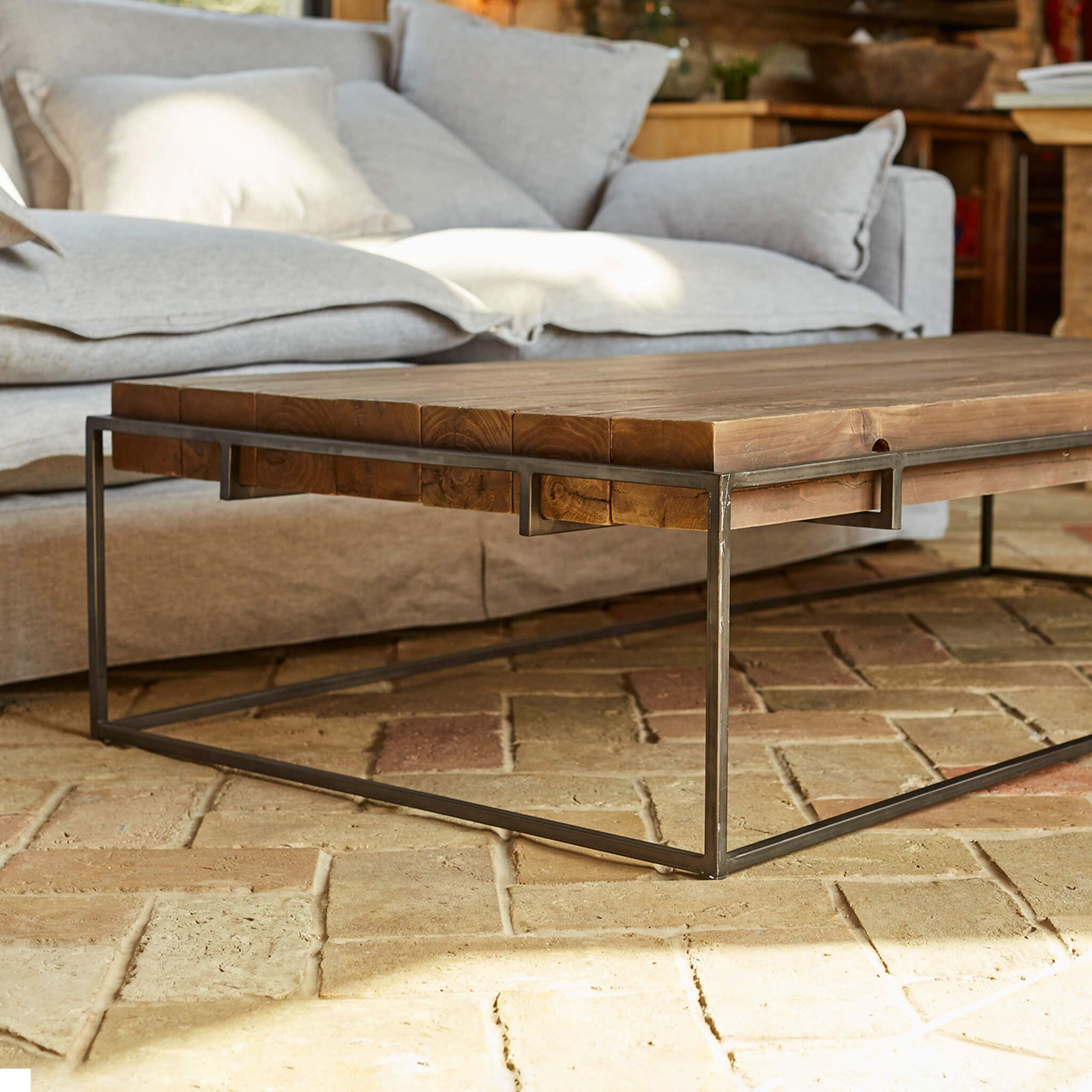 Buy a metal coffee table to relax for
  years while using it