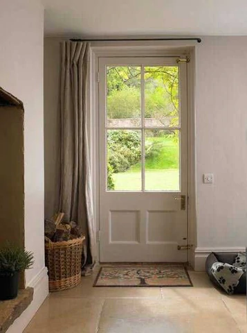 How to dress up your house with french
  door curtains