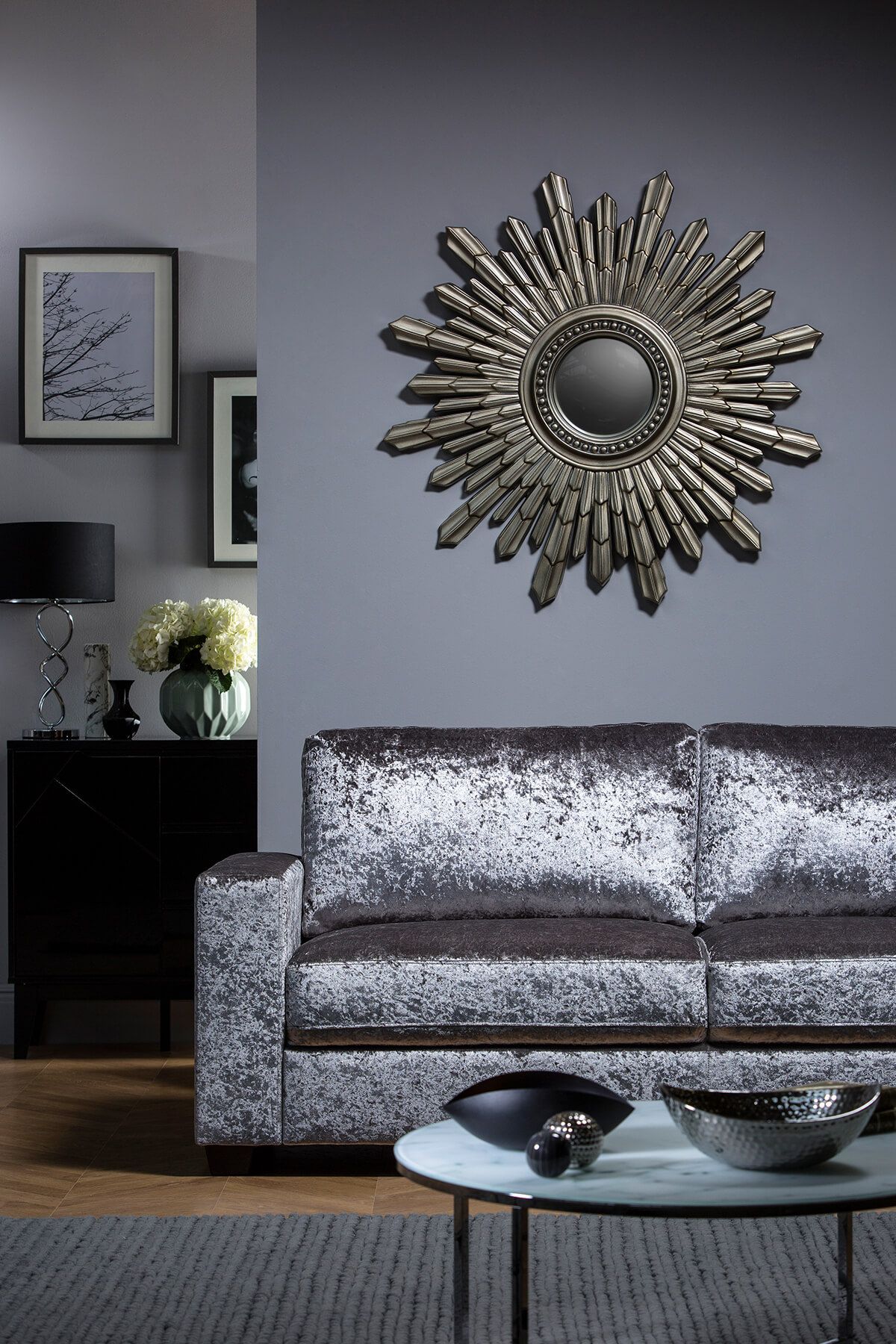 Decorating homes with crushed velvet sofa