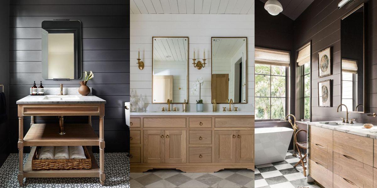 Feature shiplap ‍walls ⁣for an⁤ authentic‍ farmhouse bathrooms aesthetic