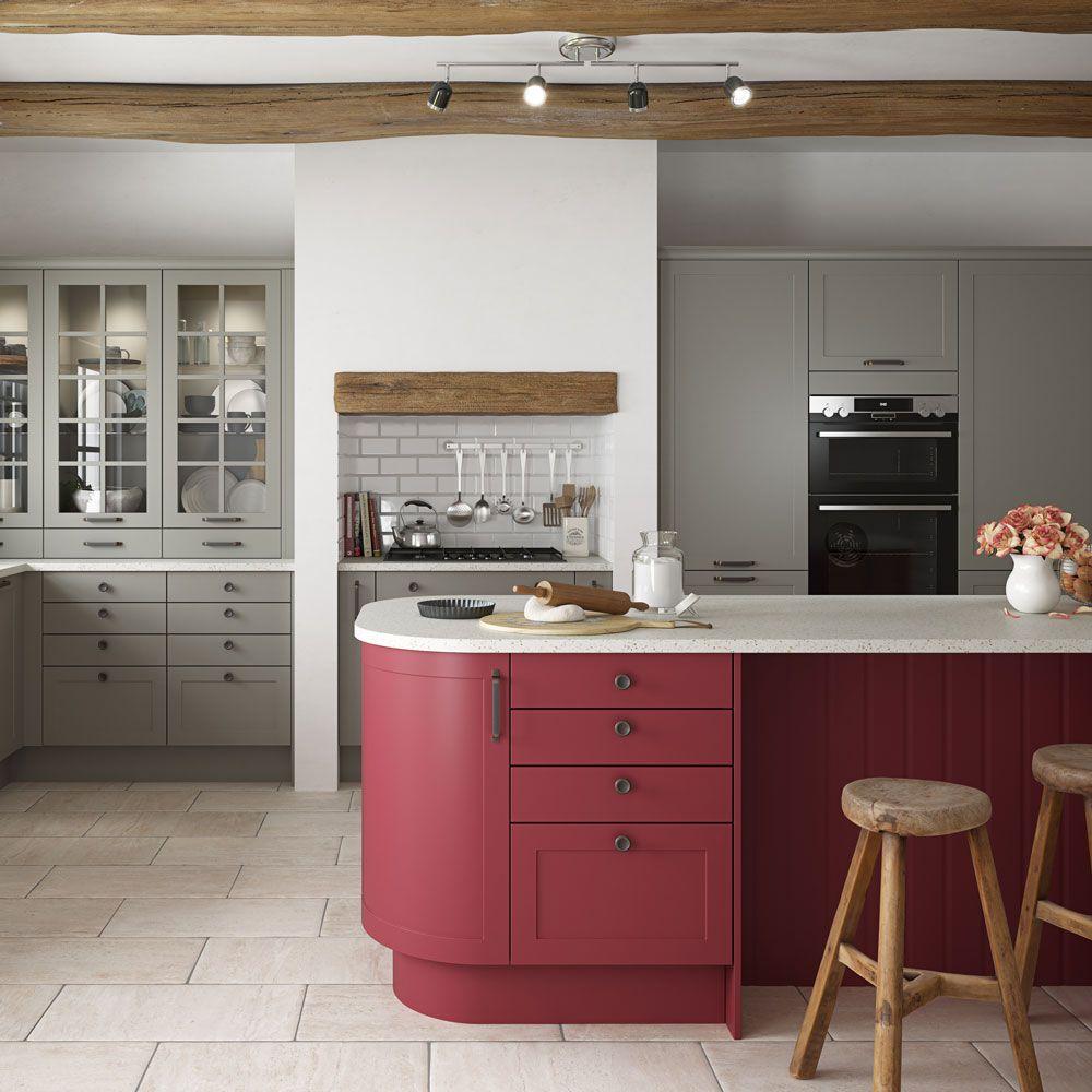 Paint ‌an accent wall​ in a soft neutral to balance your burgundy​ kitchen