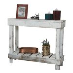 (del)hutson designs - barn wood entry table, white - console tables BLSRSKT