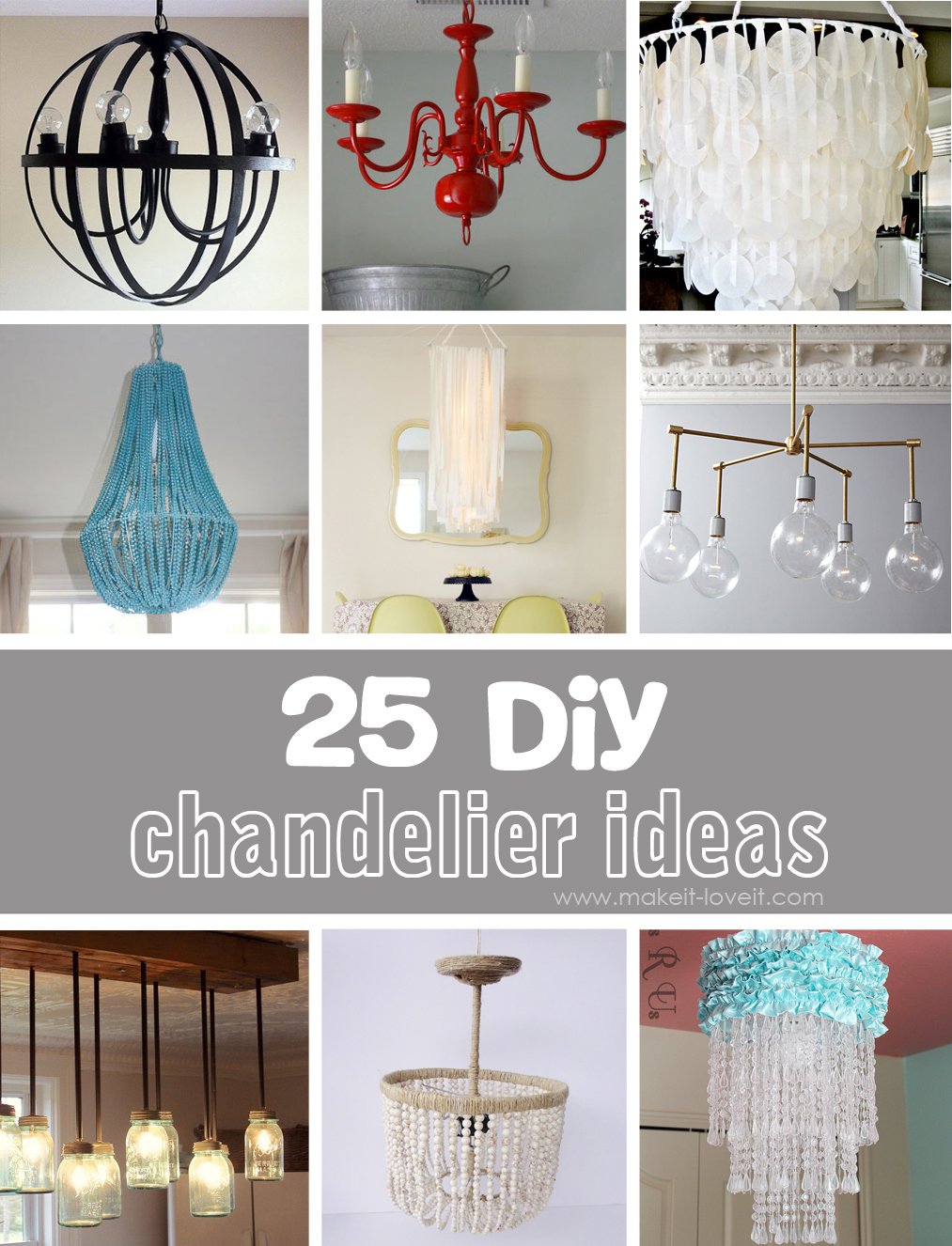 25 diy chandelier ideas RWXTOHZ