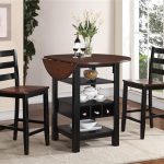 3 piece dining set kimball 3 piece counter height dining set in black and cherry two tone VJMBLIK