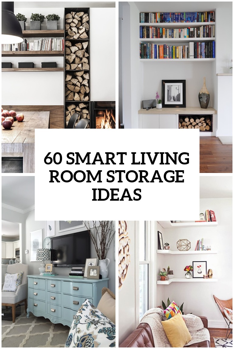60 simple but smart living room storage ideas DHXLMCX