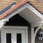 a new door canopy will turn a house into a home. description from HFLKGIP