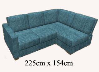 a small corner sofa fitted with a sofa bed FTZBDMH