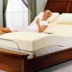 adjustable beds adjustable bed with a memory foam mattress covered with fabric backed by JAHLZED