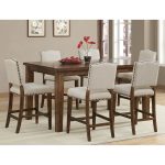 ahb cameo counter height dining table in coastal grey - dining tables at JEMJWTY