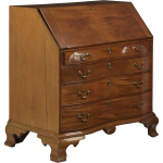 american chippendale oxbow antique desk c. 18th century KMQFEQJ