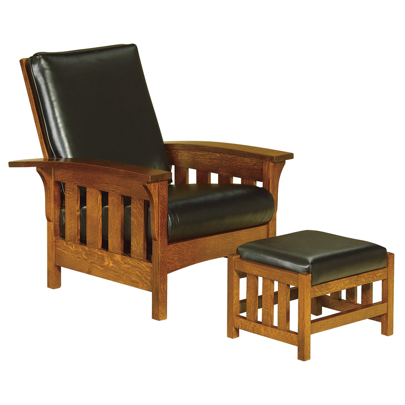 amish bow arm slat morris chair | amish furniture | shipshewana furniture OLFXFTK