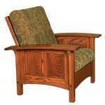 amish paneled mission morris chair GLWXCPB