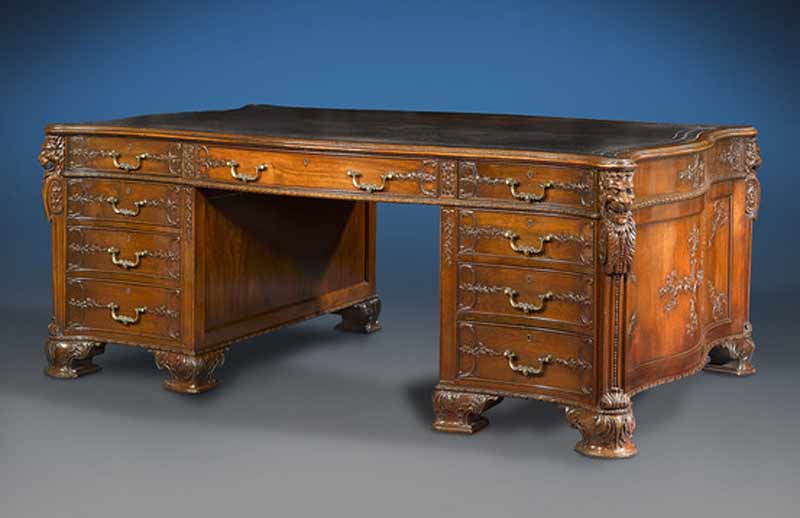 antique desk partners desk - desk designs from history - cdj0301 ... MNBTWGC