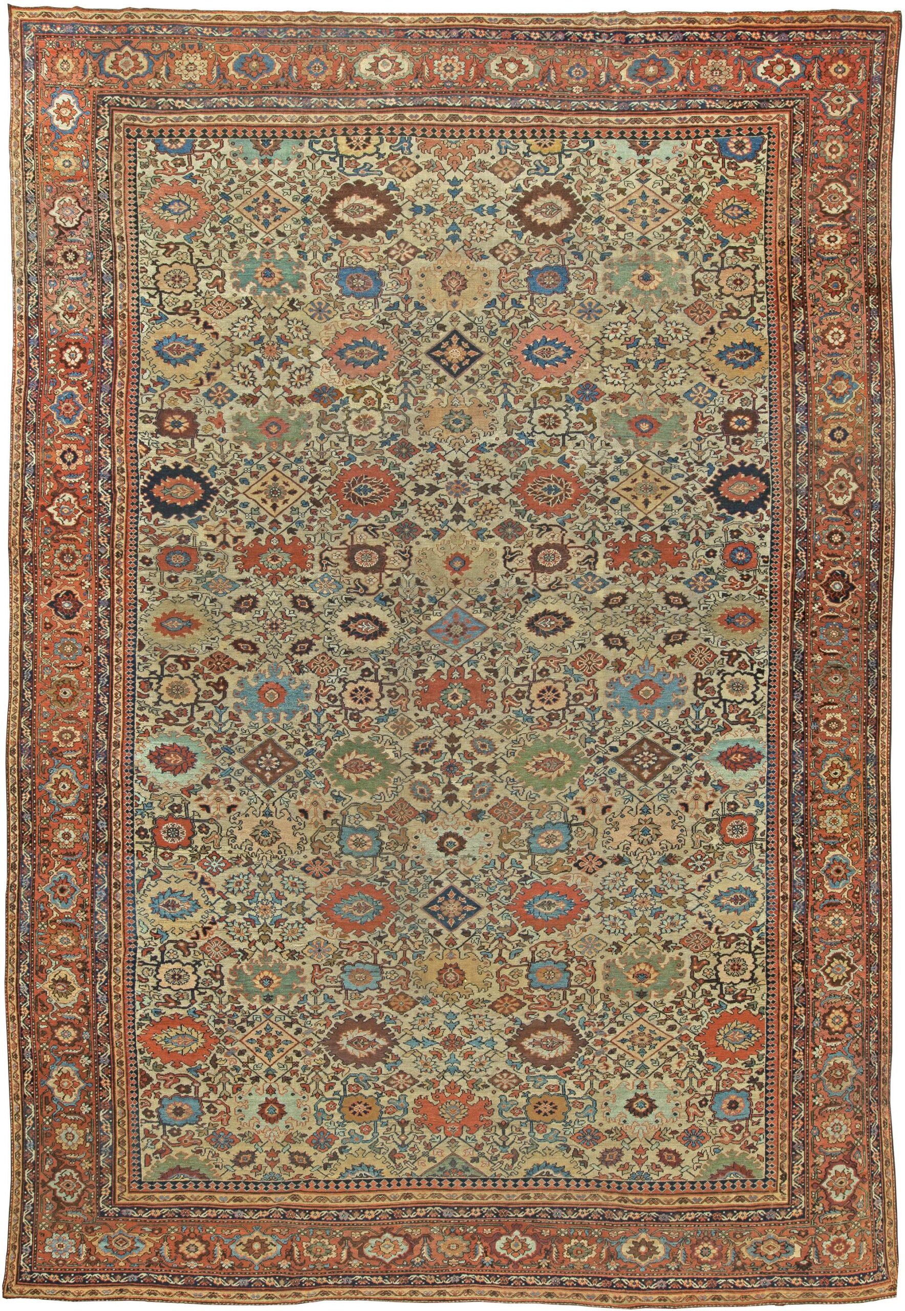 antique rugs: sultanabad antique rug UESBDFQ