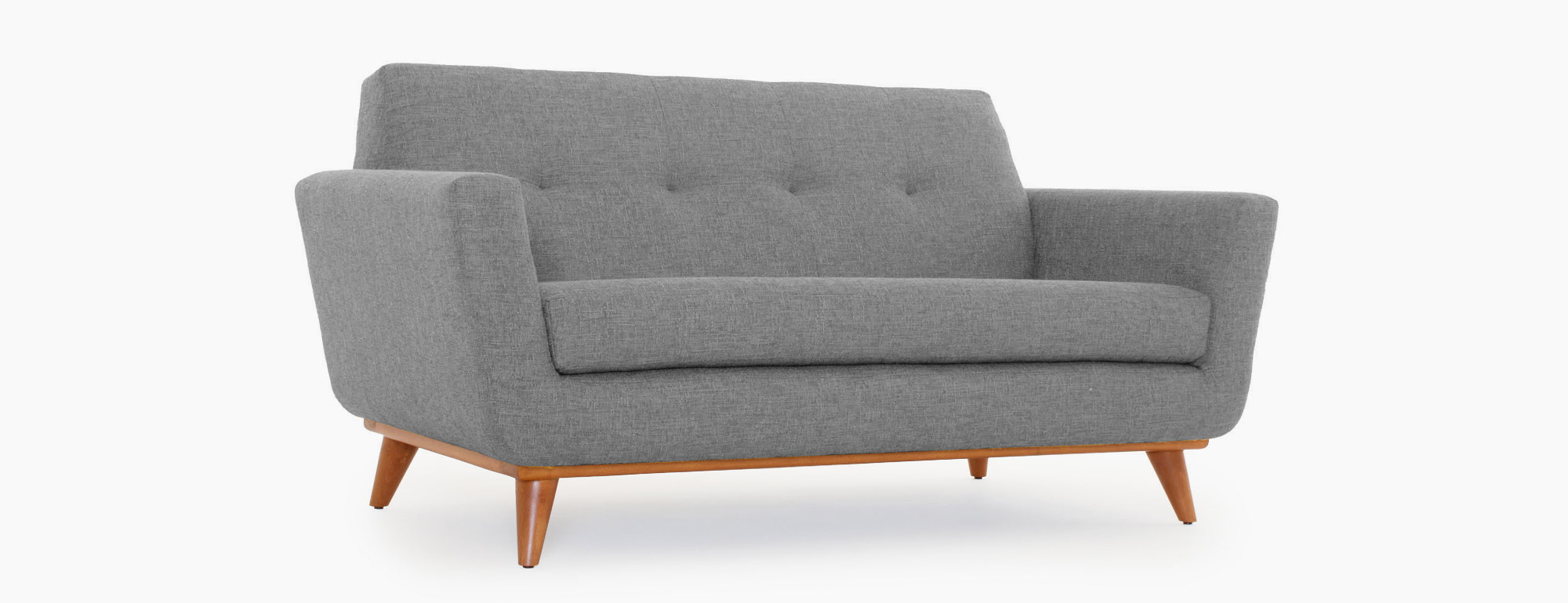 apartment sofa shown in taylor felt grey fabric LTFPLDS