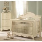 baby furniture sets 2 piece julia nursery furniture set w/ 5 drawer chest in white linen MXZTEYT