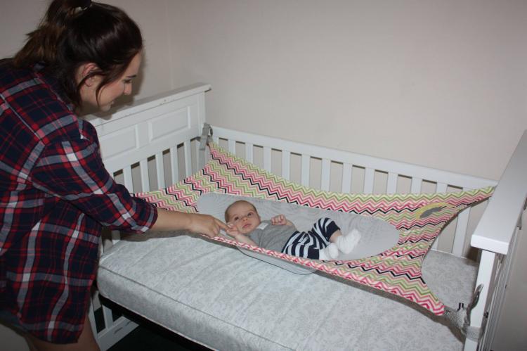 baby hammock crescent womb newborn crib hammock - newborn safety bed - reduces risk of UIFKJMG
