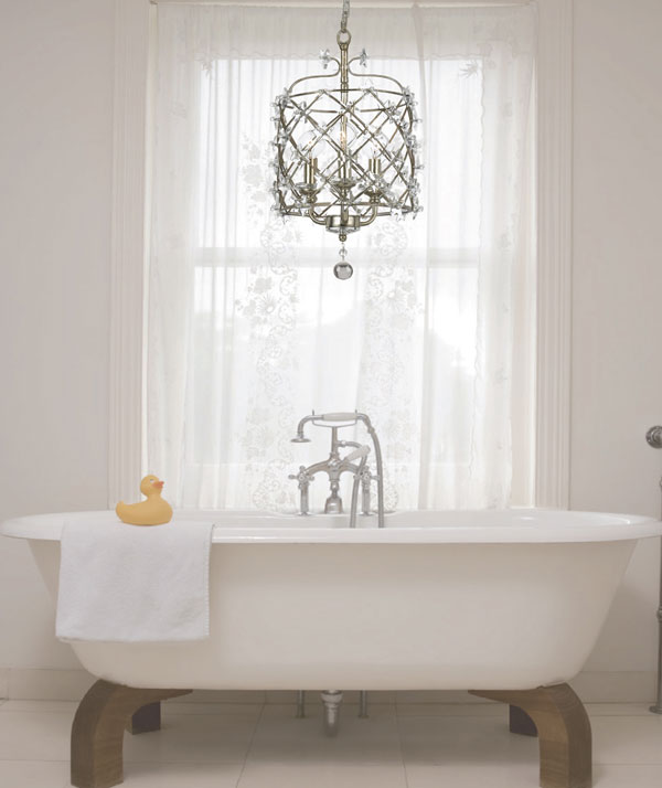 Make your bathroom amazing using bathroom
chandeliers