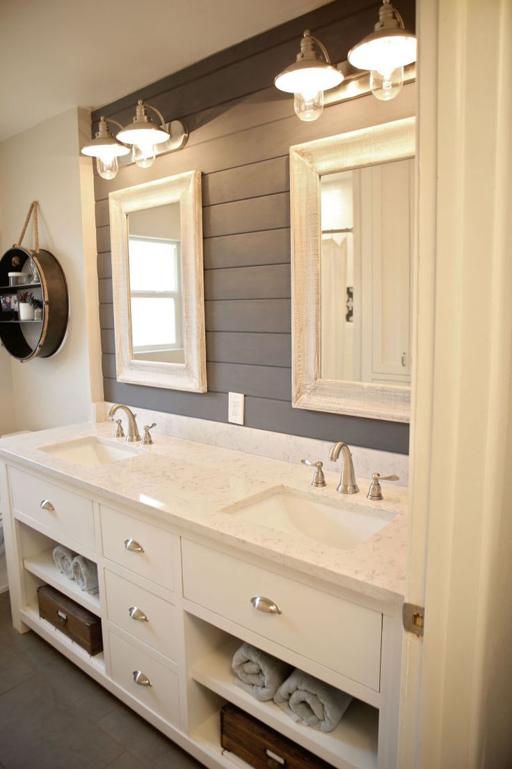 bathroom makeovers this bathroom makeover will convince you to embrace shiplap UJGXAME