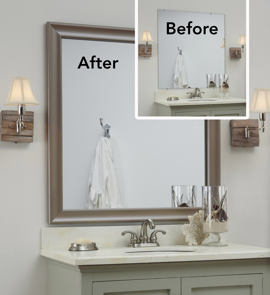 bathroom mirror ideas 10 diy ideas for how to frame that basic bathroom mirror likewise gallery DPXISMB
