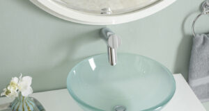 bathroom sink glass sink WUAVRJQ