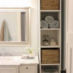 bathroom storage cabinets white bathroom vanty, tall cabinet, cottage style | this mamas dance FHOBNJF