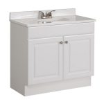 bathroom vanities with tops project source white integrated single sink bathroom vanity with cultured  marble top NYMFZTR