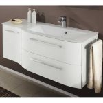 bathroom vanity units from german specialists pelipal, this contea 2 draw wall hung vanity unit ICSQNKR