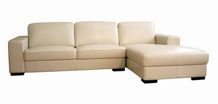 baxton studio cream leather sofa MRYKECV