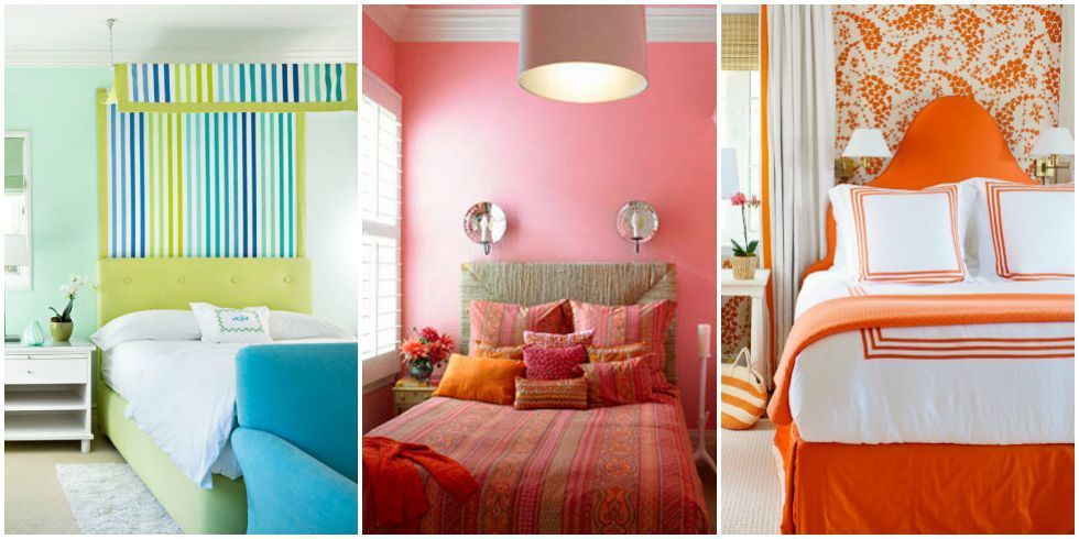 bedroom colors 60 colorful bedrooms that will make you wake up happier BCNQGYK