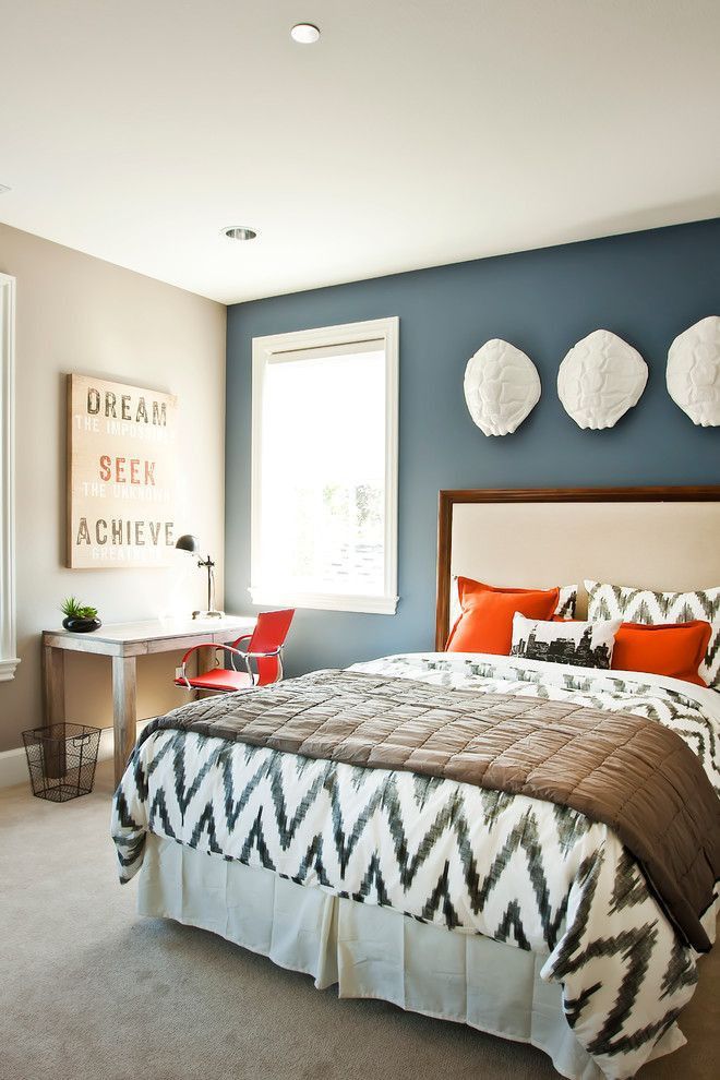 bedroom colors neutrals with a pop of color! love this! flexible decor. the best bedroom YTGNUVR