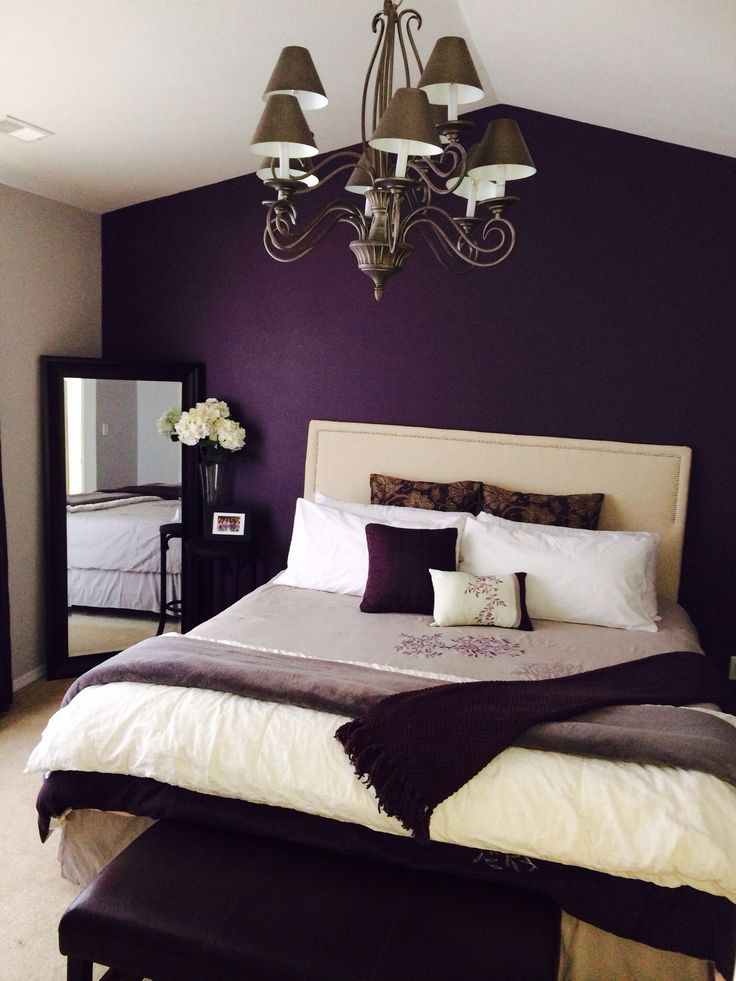 bedroom colors purple HPGQSXL
