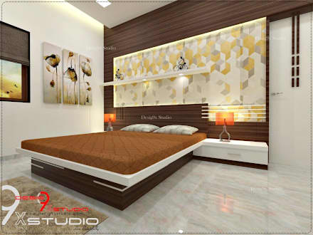 bedroom designs: modern bedroom by desig9x studio FEMFQFA