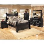 bedroom sets black contemporary 6-piece queen bedroom set - shay HPFSYWP
