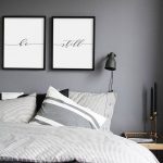 bedroom wall art be still print, minimalist typography art, bedroom print, be still poster  yoga SOZSHFI