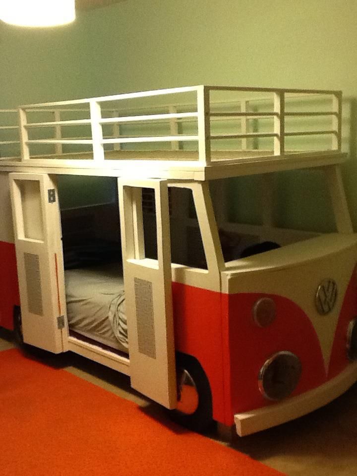 beds for kids i built this for dane, our 3 year old. vw bus bunk bed SBBCJCU