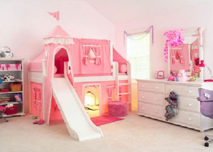 beds for kids pink girly twin castle bunk bed for kids interior design - giesendesign FPEVDVB