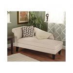 beige/tan storage chaise lounge sofa chair couch for your bedroom or living ANMLBIO
