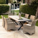 belham living bella all weather wicker 7 piece patio dining set - seats ISYCSMV