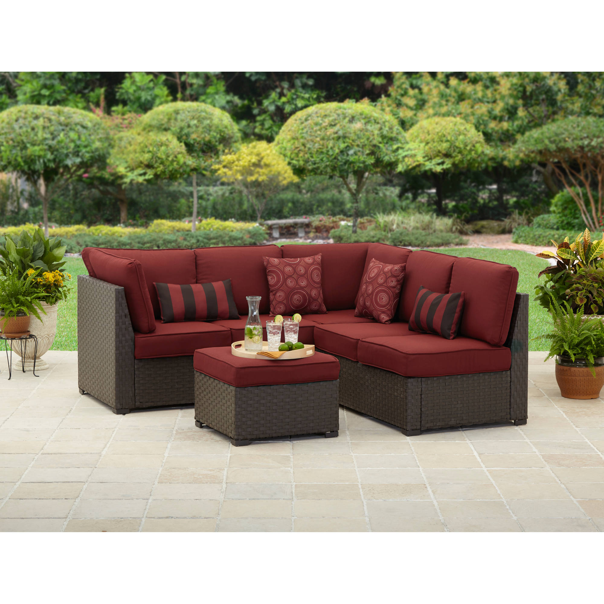 better homes and gardens rush valley 3-piece outdoor sectional sofa set,  seats JFVLFAN