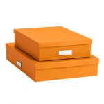 bigso orange stockholm office storage boxes QLMOGBV