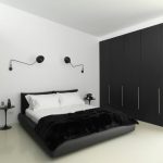 black and white bedroom home decorating trends - homedit MMXPLAF