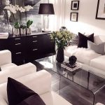 black and white living room glam modern living. modern living room decorwhite ... OJMIPVR