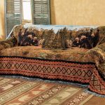 black bear family mountain sofa cover YHWAPQD