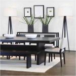 black dining table wonderful modern dining room decorating ideas for small space : minimalist  black ESXYGZC