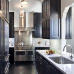 black kitchen cabinets galley kitchen cabinets. ILLGLZT