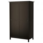 black wardrobe hemnes wardrobe with 2 sliding doors, black-brown width: 47 1/4 XTBQGEM